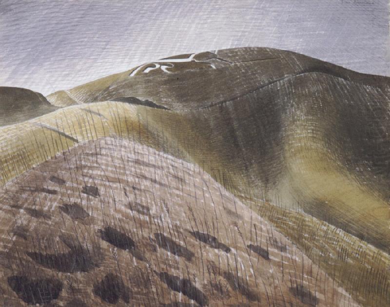 Eric Ravilious The Vale of the White Horse china oil painting image